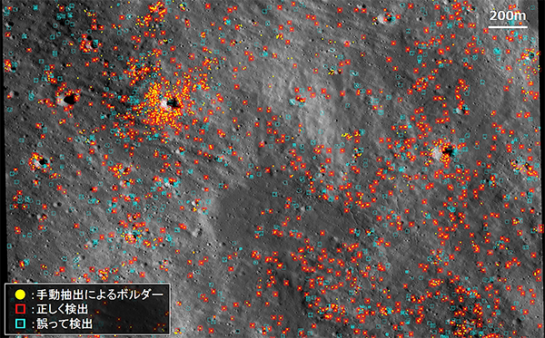 Detecting boulders on the Moon’s surface with AI