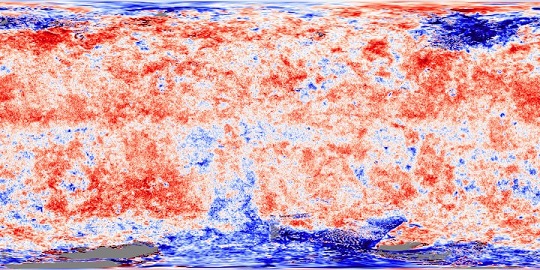 Spectral slope map