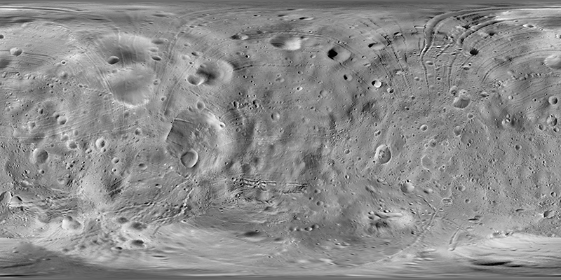 Mosaic image of Phobos’s entire surface